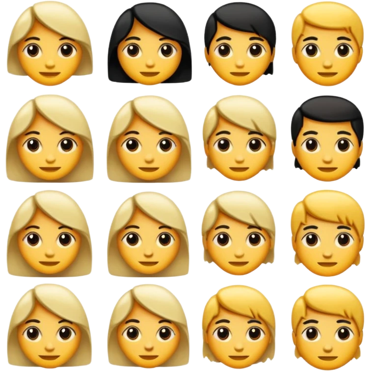 Pixeled style emoji
