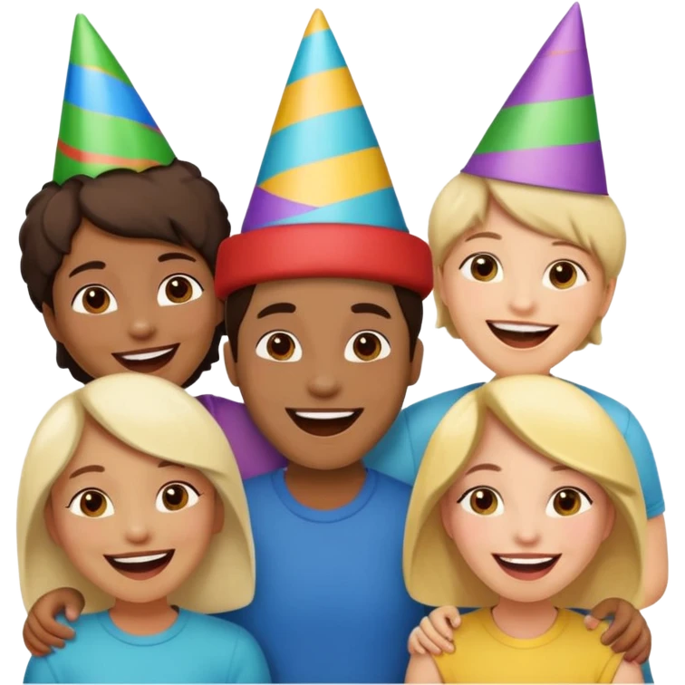 Personas reunidas charlando entre amigos emoji
