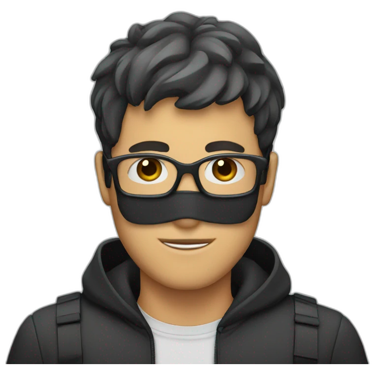 Guy with a mask and glasses  emoji