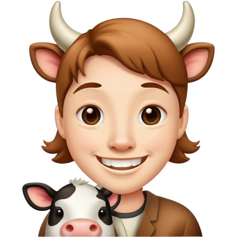 En ku som sier mø emoji