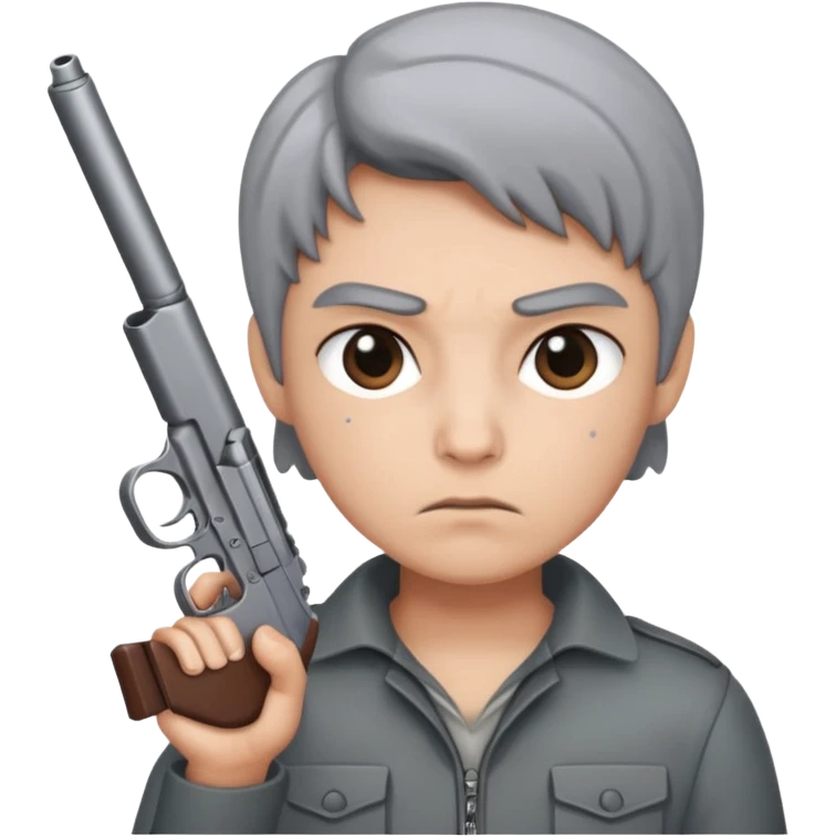 😶‍🌫️and🔫 emoji