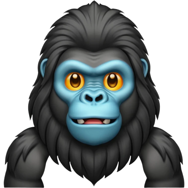 long haired gorilla emoji