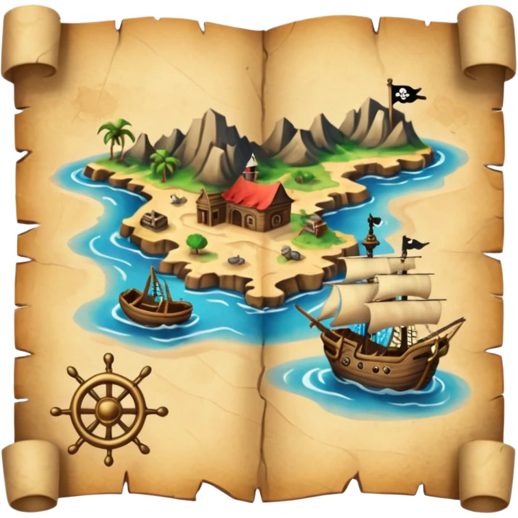 pirates map emoji