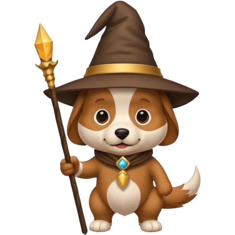 Dog wizard emoji