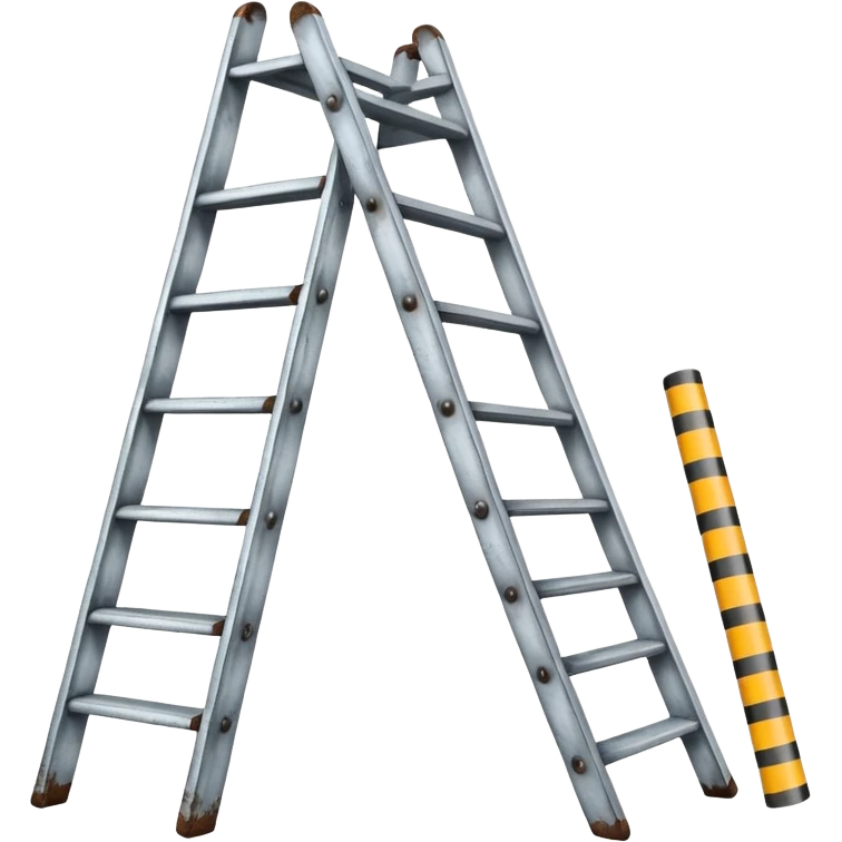 Broken ladder with tape fix emoji
