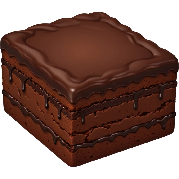 big Chocolate Brownie cake emoji
