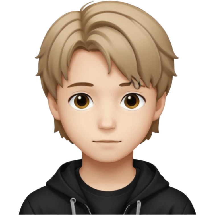 felix of stray kids light brunnete emoji