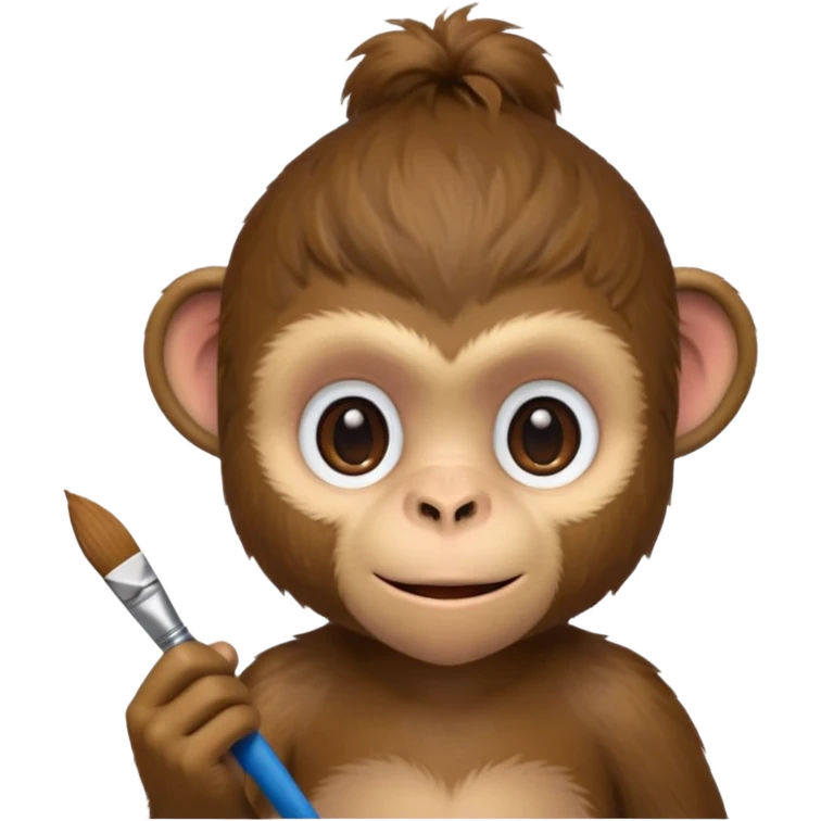 artist monkey emoji