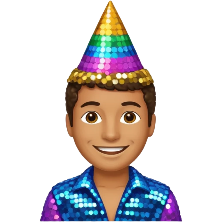 Disco, happy emoji