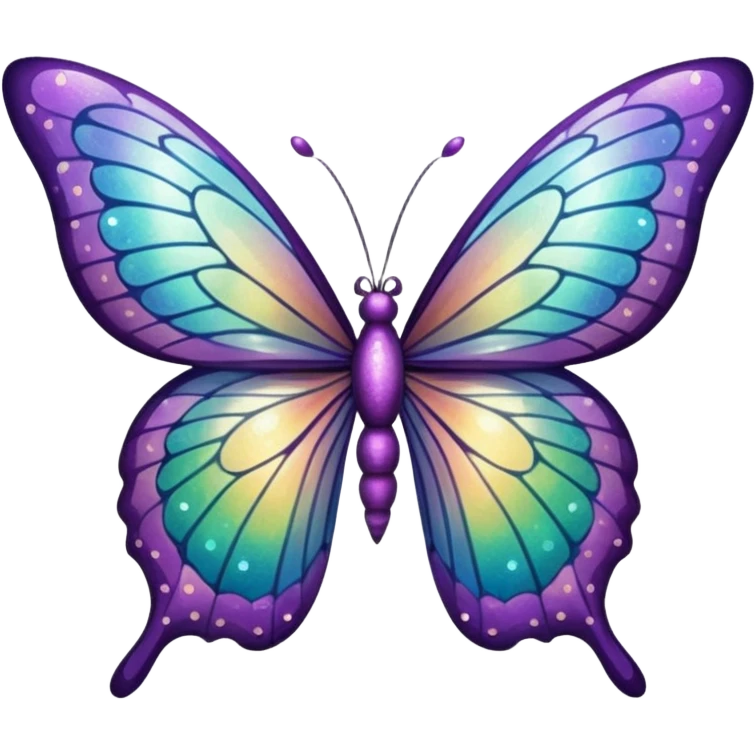 glitter butterfly emoji