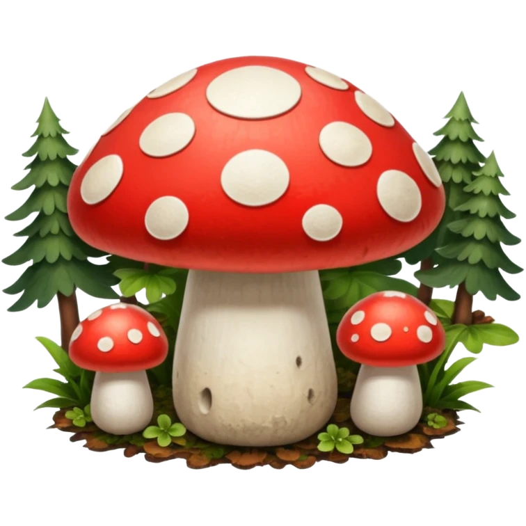 button top mushroom emoji