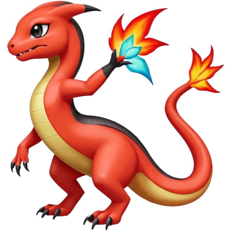 Meloetta-Charmeleon-Salandit-Pokémon-Fakémon-creature emoji