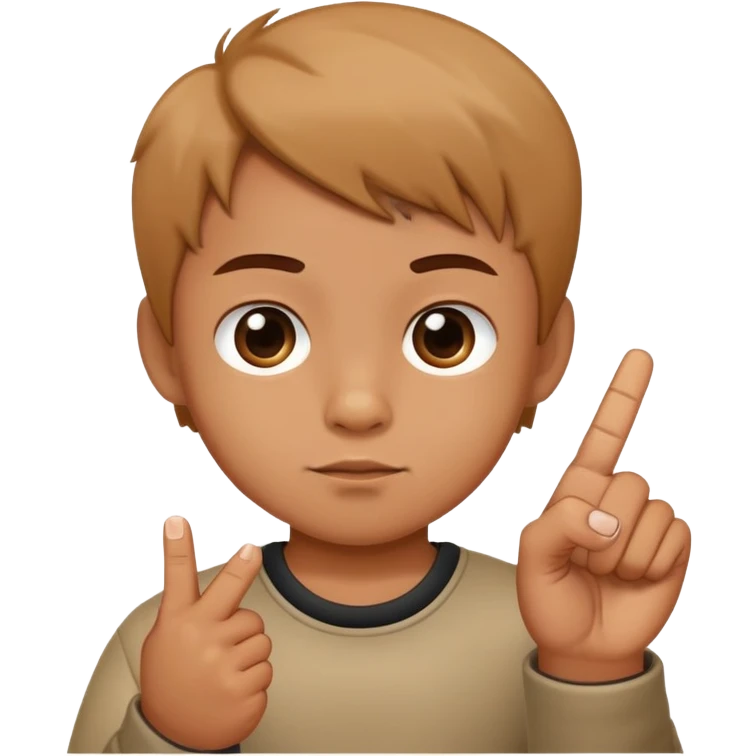 Зделай  чтобы маленкий малчик показивал фак emoji