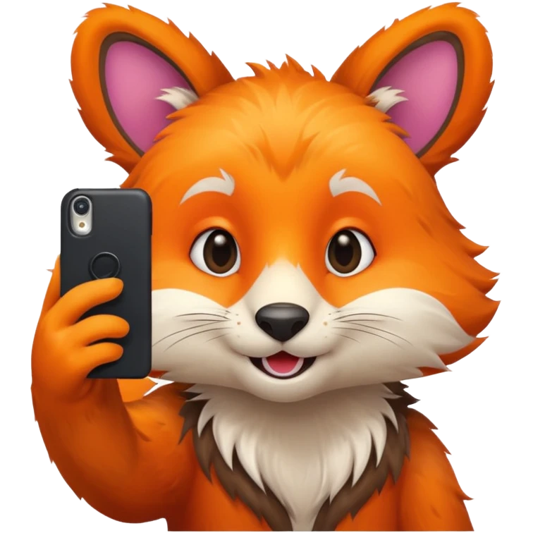 animal taking selfie emoji