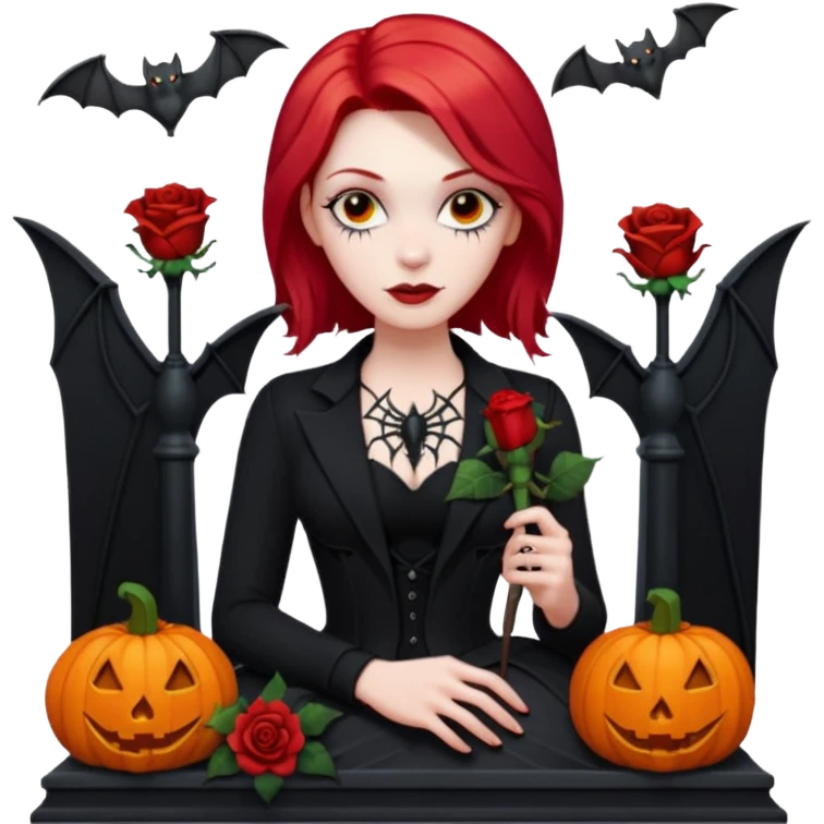 Chris motionless  🕸🦇🎃🥀⚰️🖤🪦🎶🎤👩‍🦰 emoji
