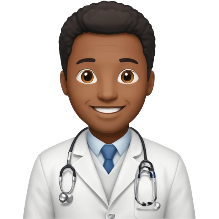 Black Male Doctor emoji