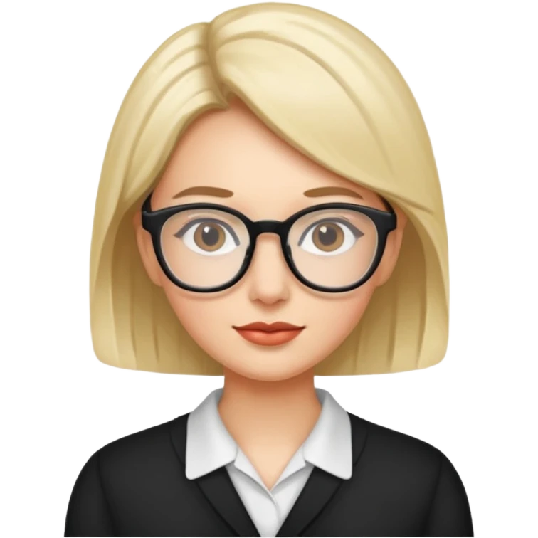 A milf with glasses  emoji