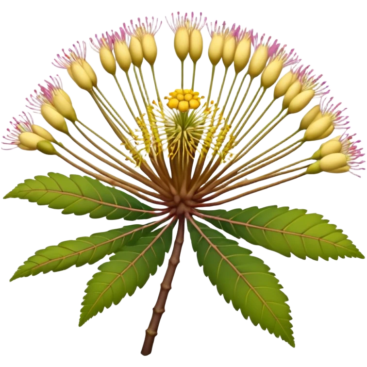 Albizia lebbeck flower without petals emoji
