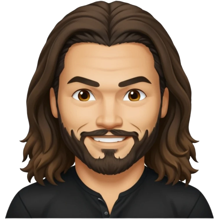 Blue eyes Jason mamoa longer hair smiling black shirt tan emoji