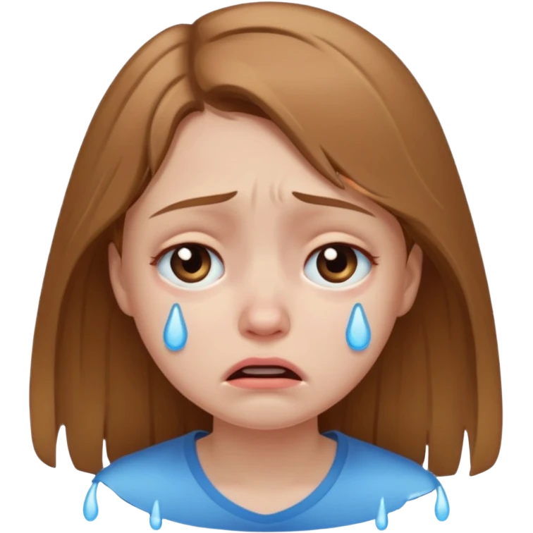 crying girl emoji