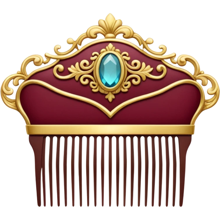 burgundy royal comb emoji