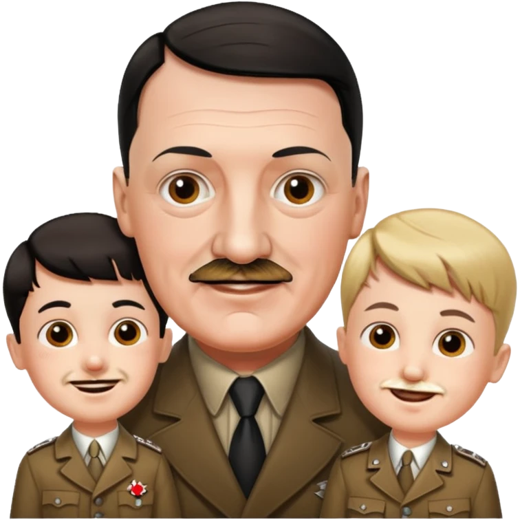 Hitler with the kids  emoji