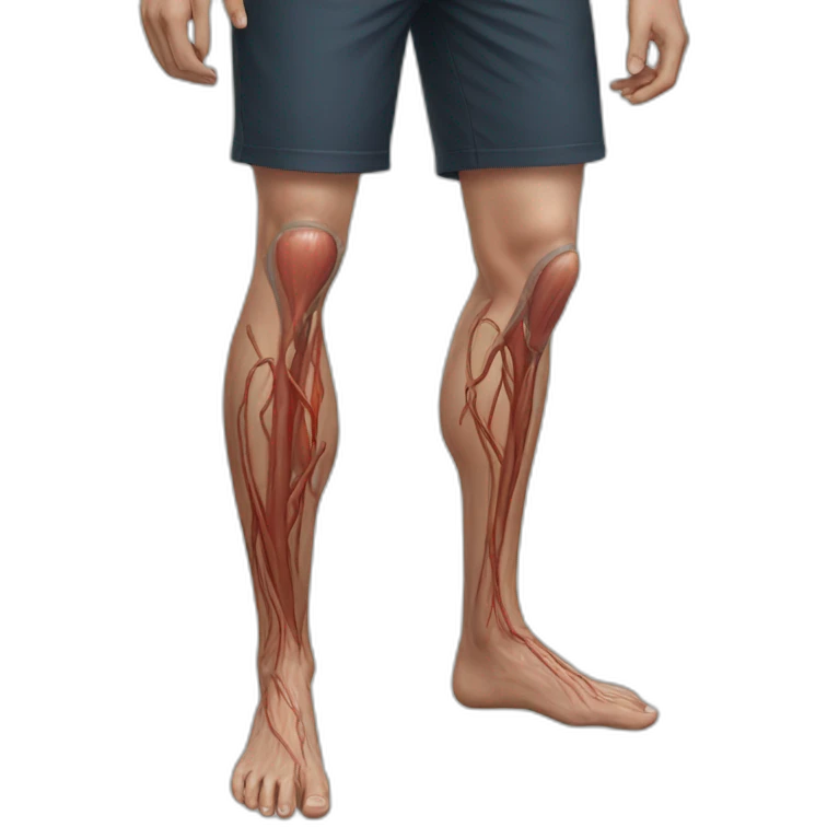 veins leg emoji