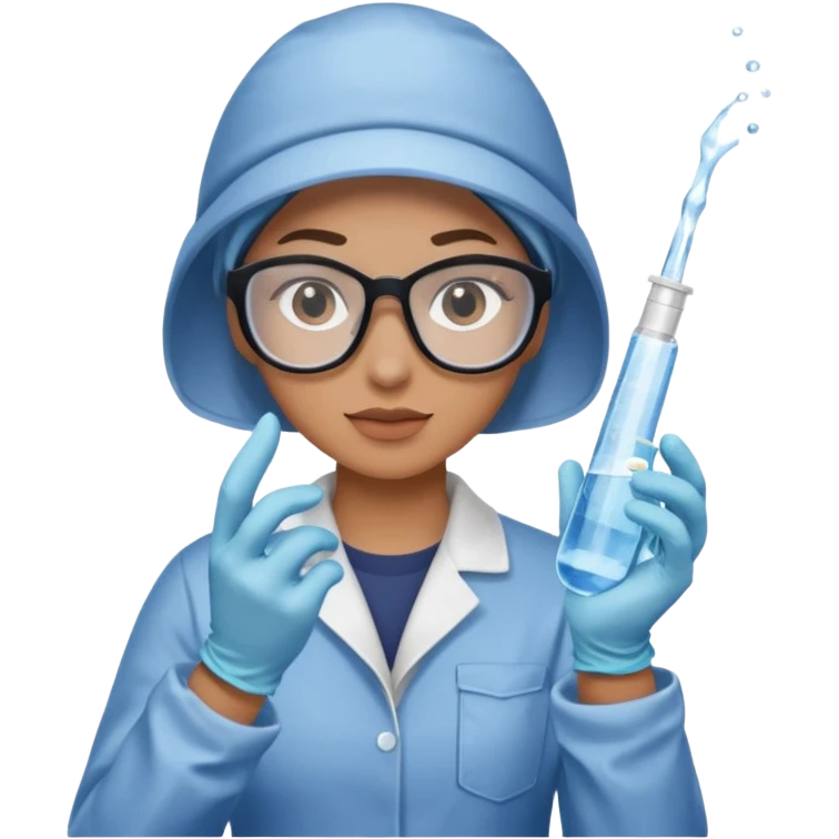 Testing water samples emoji