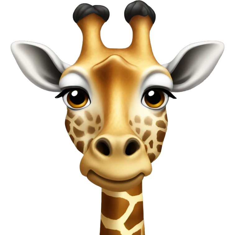 giraffe morphed with fervor emoji