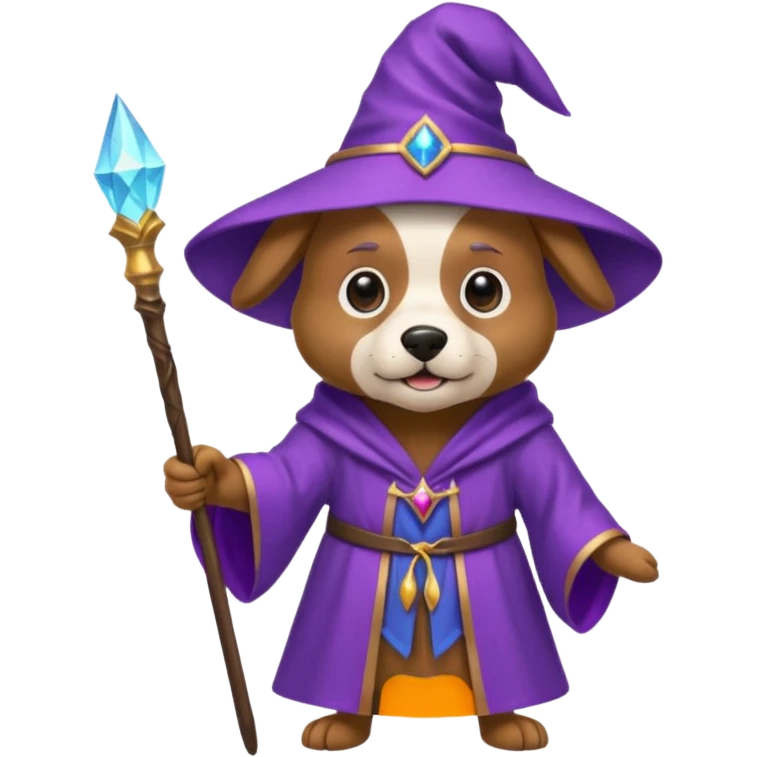 Dog wizard emoji