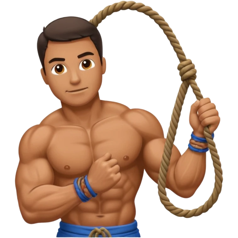 Man Rope pulling  emoji