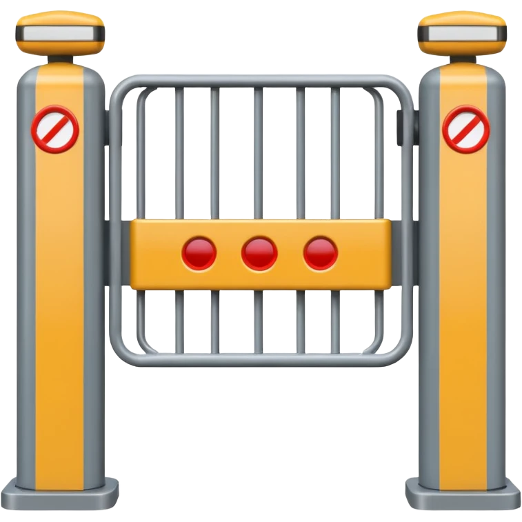 automatic barrier, gate, lifting gate, gates emoji