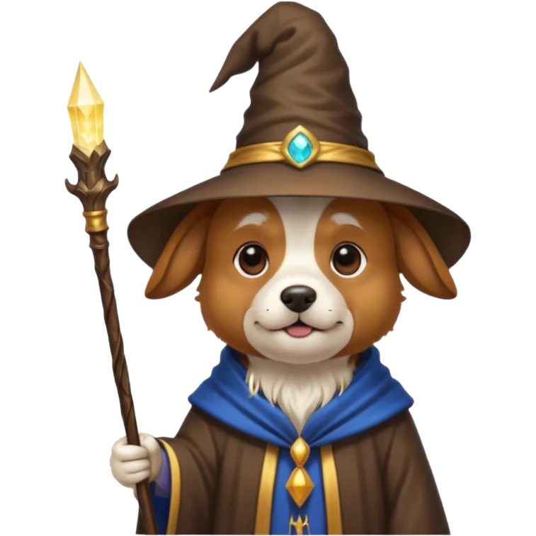 Dog wizard emoji