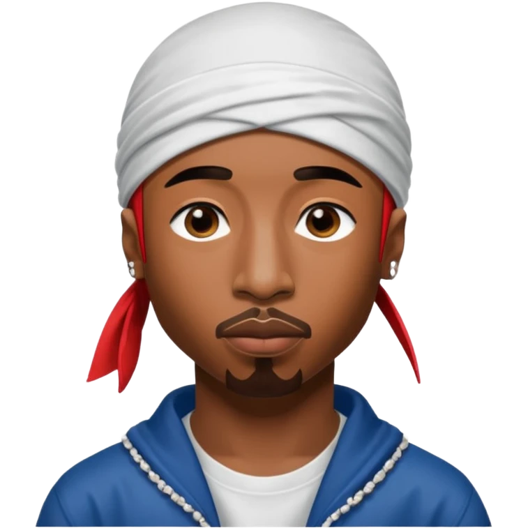 2Pac only face and durage emoji
