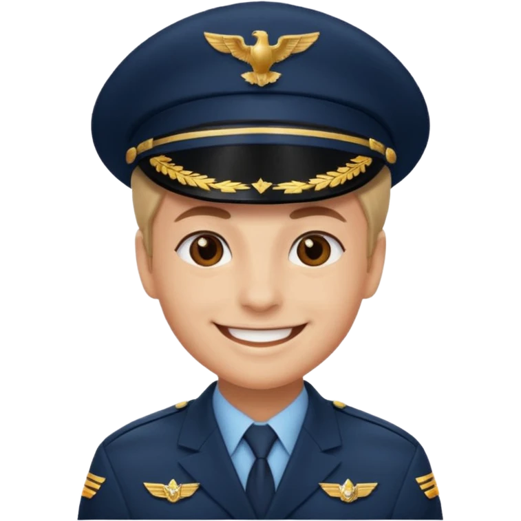 pilot captain hat emoji