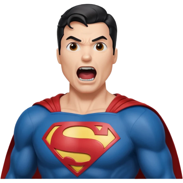 Superman the man of steel screaming  emoji