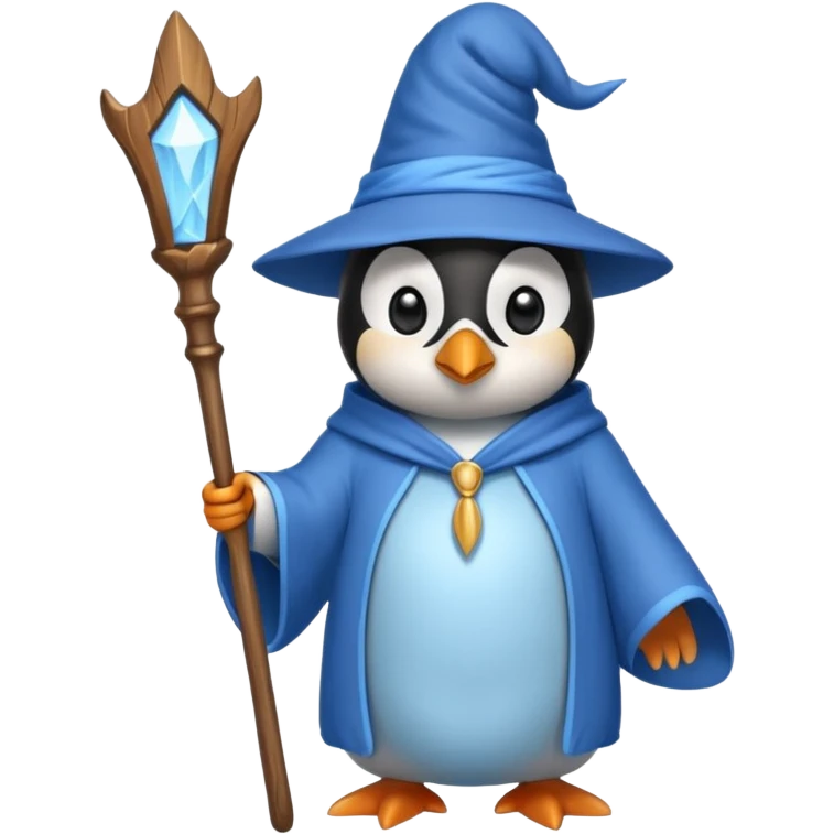 Penguin Wizard emoji