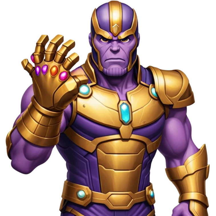 Thanos with Infinity Gauntlet emoji