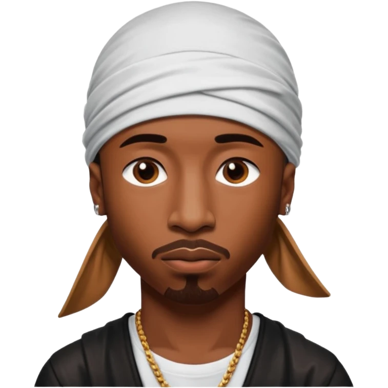 2Pac only face and durage emoji