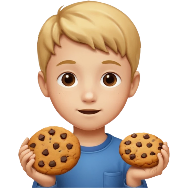 kid Holding Cookie emoji