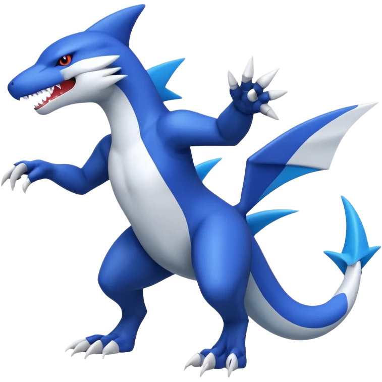 Garchomp-Wolf-Latios-fusion, full body  emoji