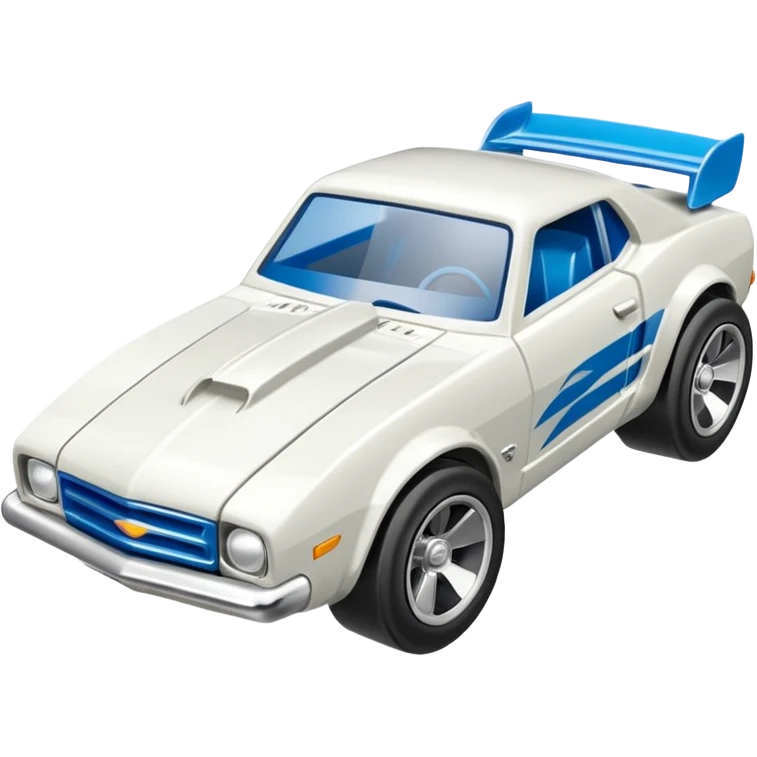 Машинка HotWheels белого цвета в классической упаковке HotWheels. emoji