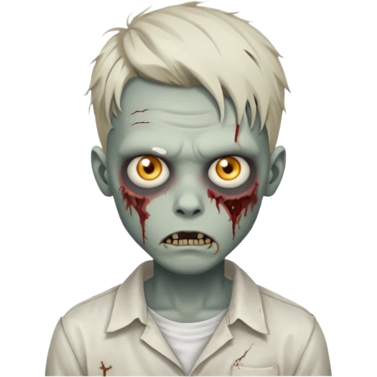 zombie boy with a Twists and white shirt emoji
