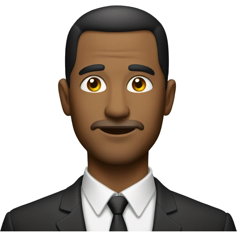 a man with slick back style emoji