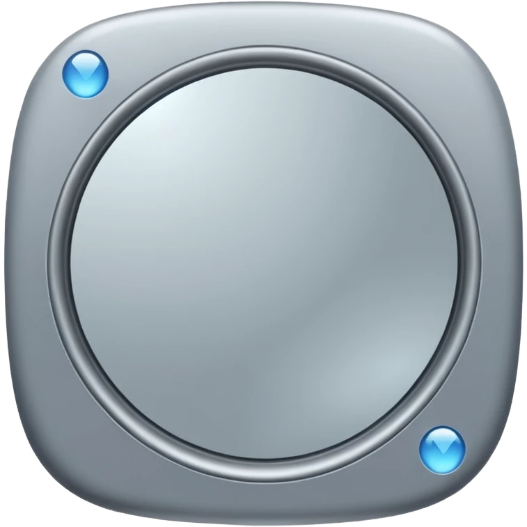 gray mirror emoji