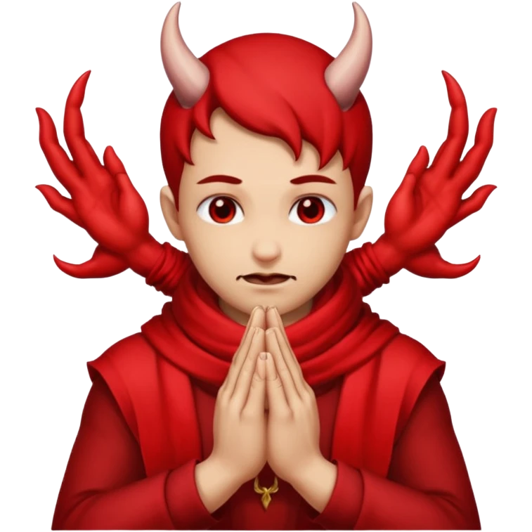 😈+🙏+🧣 emoji
