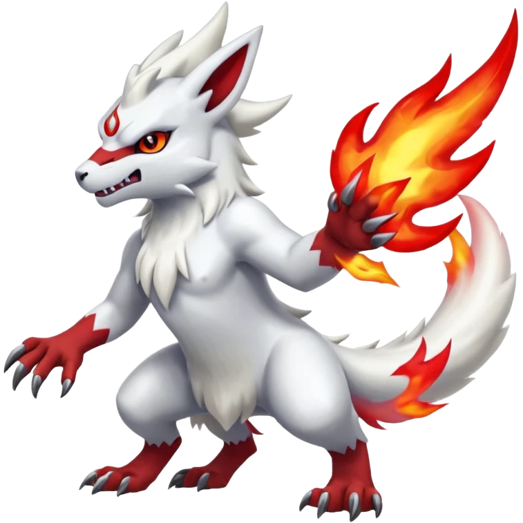 Absol-Reshiram-Zangoose-Fusion (full body) emoji