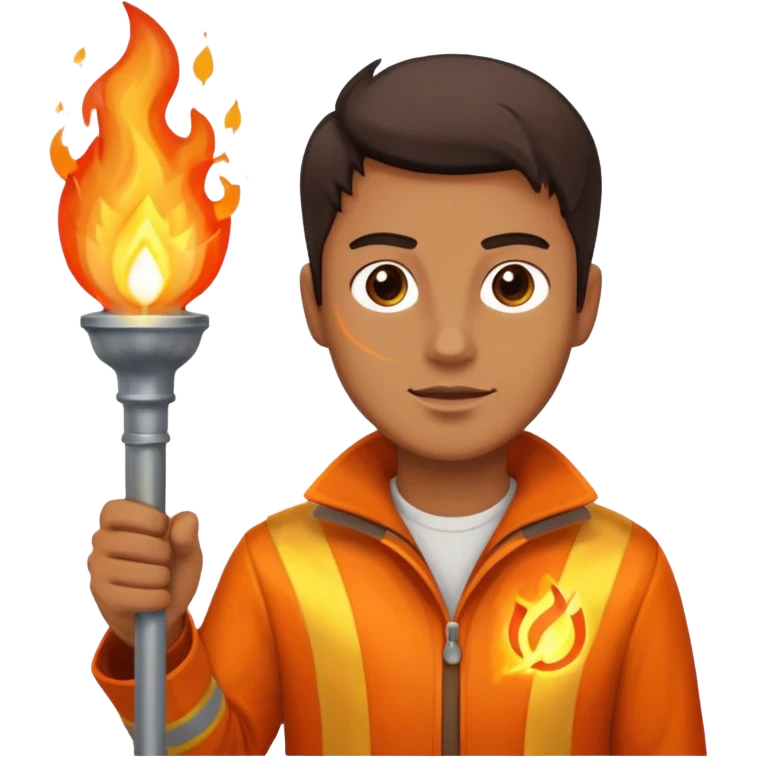 man The torchbearer emoji