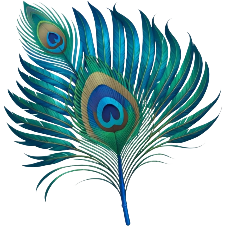 Peacock feather emoji