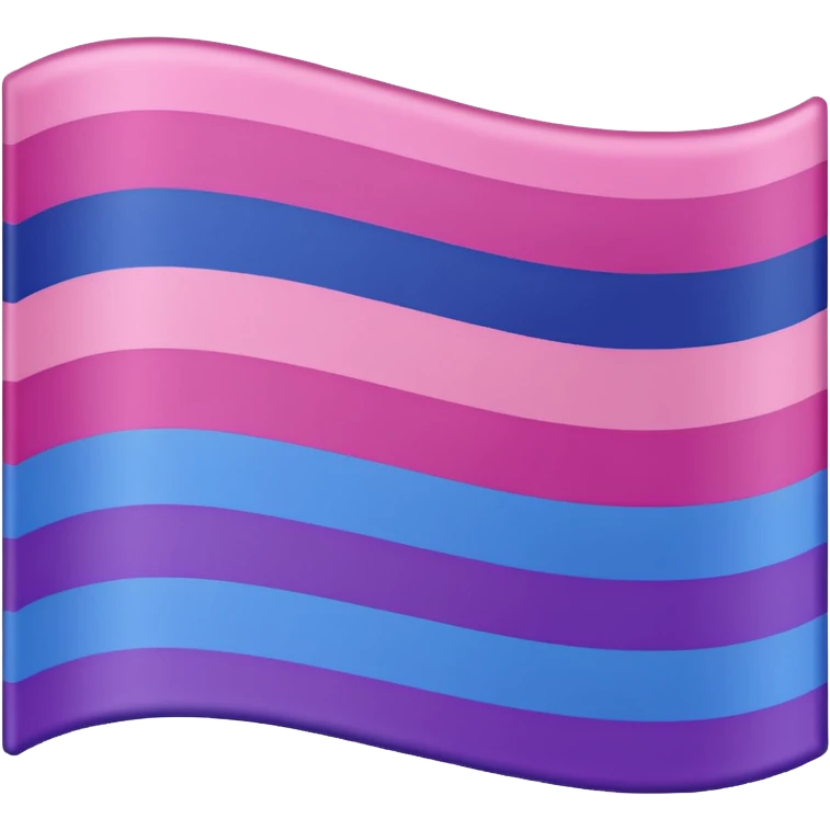 bisexual flag ordered colors emoji